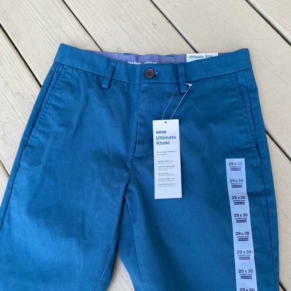 NWT Old Navy - Mens turquoise ultimate slim built in flex) khaki pants… - Picture 3 of 7